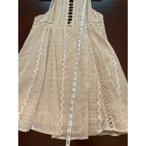 Free People Ivory Sleeveless Mini Dress - Picture 10 of 13